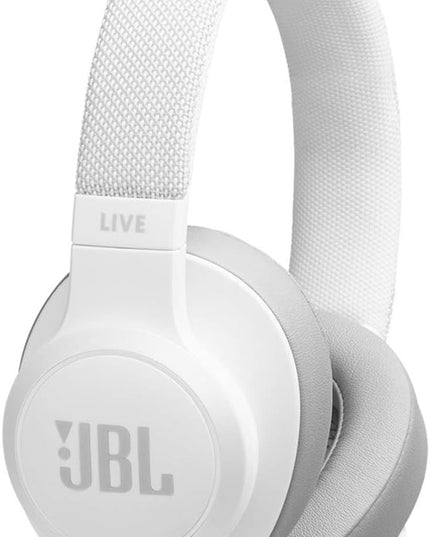 JBL Live 500BT Wireless Over-Ear Headphones with Voice Control (White)
