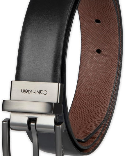 Calvin Klein Men's Smooth Leather Reversible Belt Smooth Leather Reversible Belt
