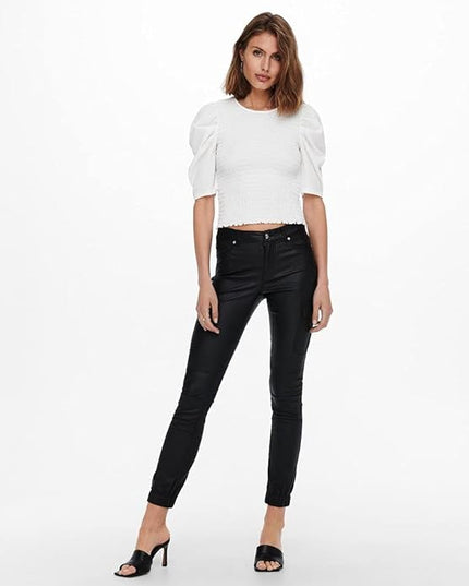 ONLY Women's Cargo Coated Pants