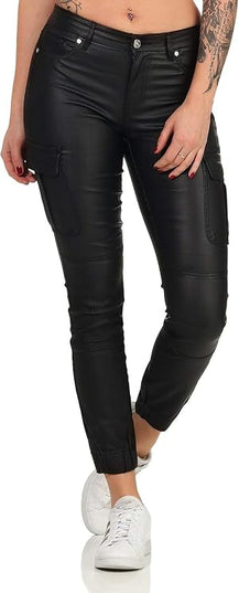 ONLY Women's Cargo Coated Pants