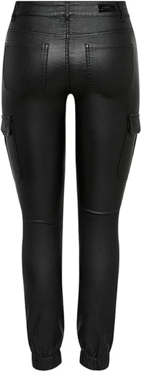 ONLY Women's Cargo Coated Pants