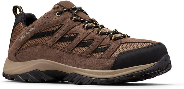 Columbia Mens Crestwood Hiking Shoe, Dark Brown, Baker, 12 US
