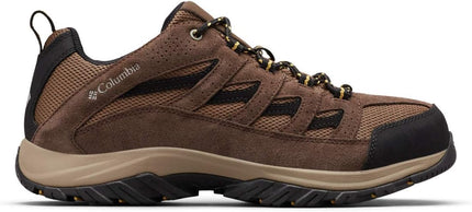 Columbia Mens Crestwood Hiking Shoe, Dark Brown, Baker, 12 US