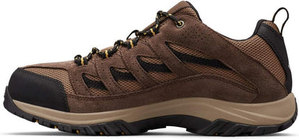 Columbia Mens Crestwood Hiking Shoe, Dark Brown, Baker, 12 US