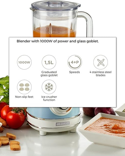 Ariete Vintage Blender, 1.5L.1000W