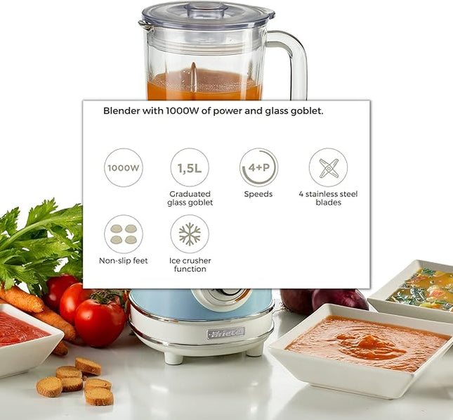 Ariete Vintage Blender, 1.5L.1000W