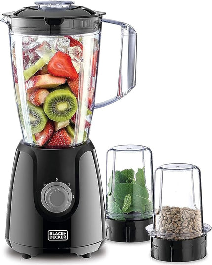 Black + Decker Blender with 2 Grinding Mills, 400W