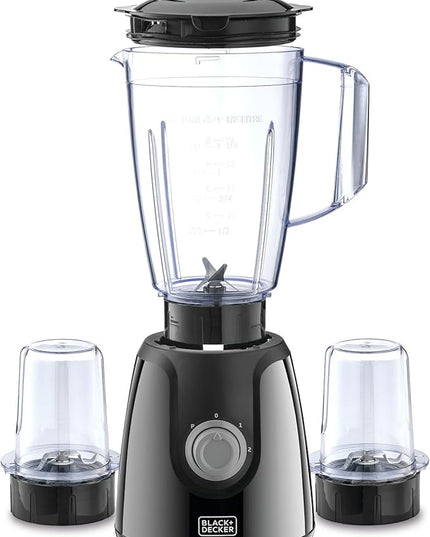Black + Decker Blender with 2 Grinding Mills, 400W