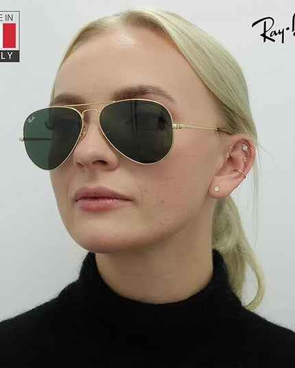 RayBan (RB3689) Aviator Metal II Sunglasses, 55/14