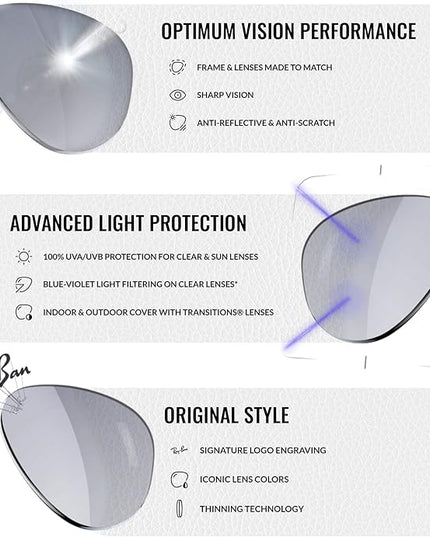 RayBan (RB3447-N) Photocromic Sunglasses, 50/21