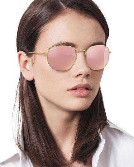 RayBan (RB3548-N) Hexagonal Sunglasses. 54/21
