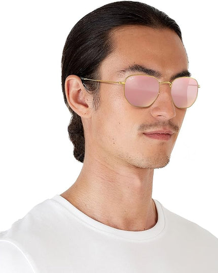 RayBan (RB3548-N) Hexagonal Sunglasses. 54/21