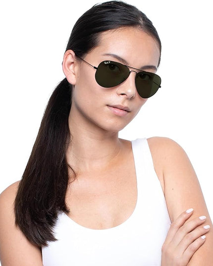 RayBan (RB3025) Polarized Aviator Sunglasses,62/14