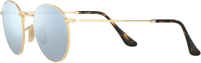 RayBan (RB3447-N) Round Metal, 50/21 -Mirrored Blue