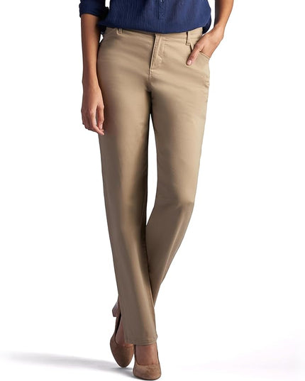 Lee Women's All Day Pants, Brown, 32