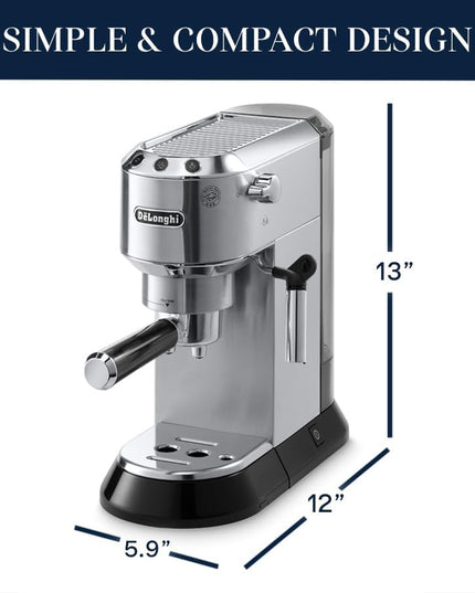 De'Longhi Dedica Pump Espresso Manual Coffee Machine