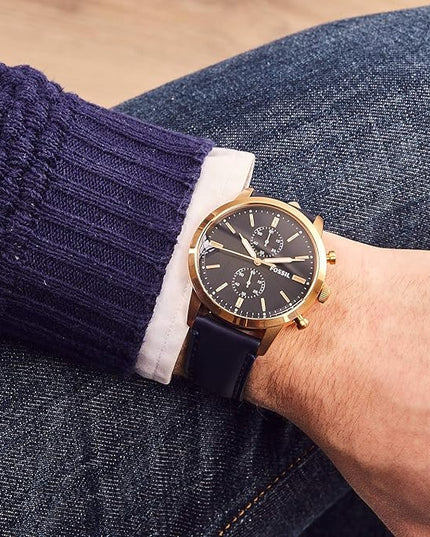 Fossil Blue Dial Watch