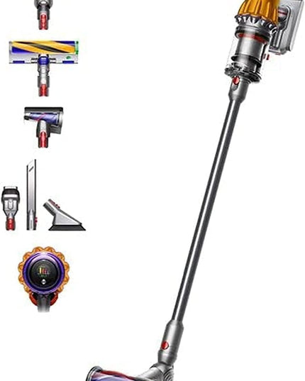 Dyson (Yellow & Nickel) V12, V12 Detect Slim Vacuum, 0.35 liters