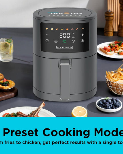 BLACK+DECKER 8 in 1 Digital Air Fryer, 3.5L