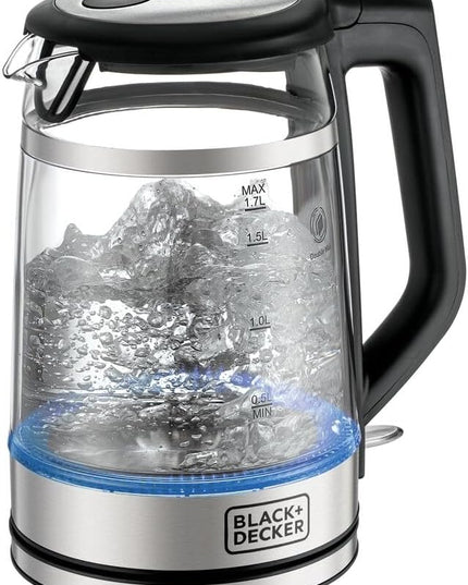 BLACK+DECKER 1.7L Glass Kettle, 2200W