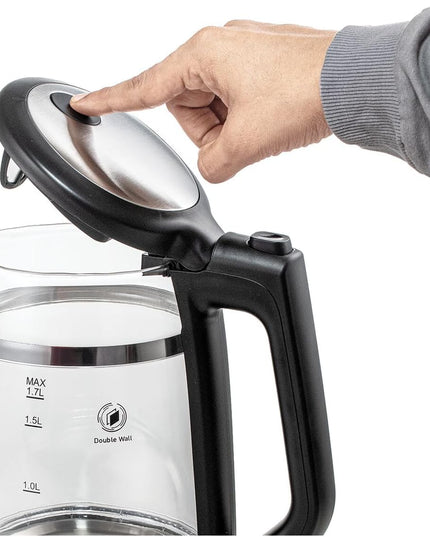 BLACK+DECKER 1.7L Glass Kettle, 2200W