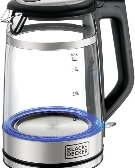 BLACK+DECKER 1.7L Glass Kettle, 2200W