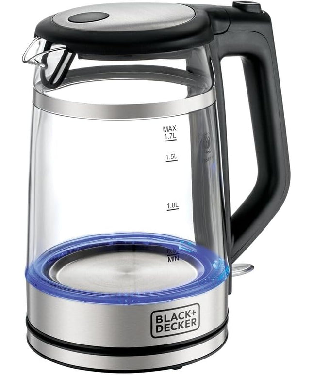 BLACK+DECKER 1.7L Glass Kettle, 2200W