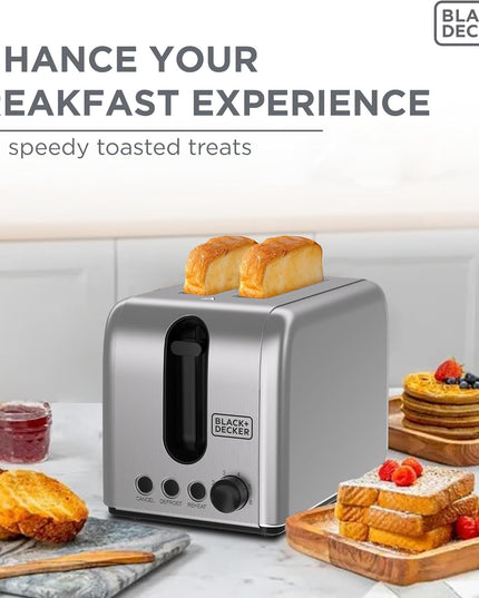 BLACK+DECKER Toaster, 2-Slice, 1050W