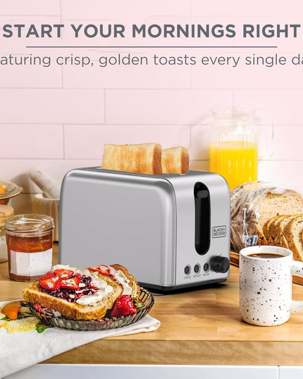 BLACK+DECKER Toaster, 2-Slice, 1050W