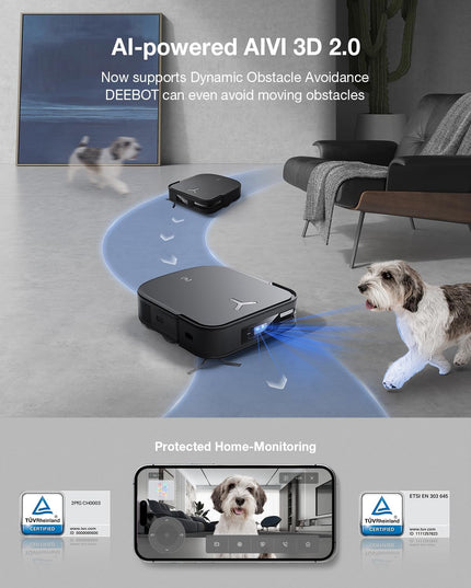 Ecovacs DEEBOT X2 Combo Complete Robot Vacuum and Mop