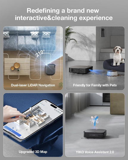 Ecovacs DEEBOT X2 Combo Complete Robot Vacuum and Mop