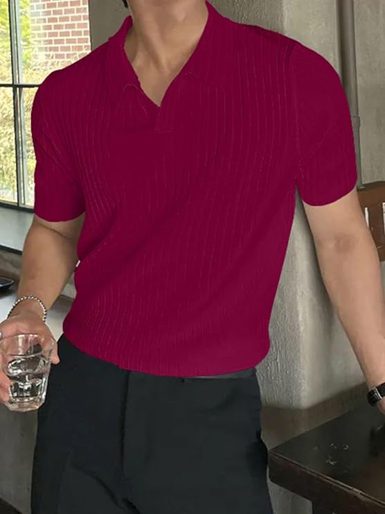 GRECIILOOKS Cotton Lycra T-Shirt, M