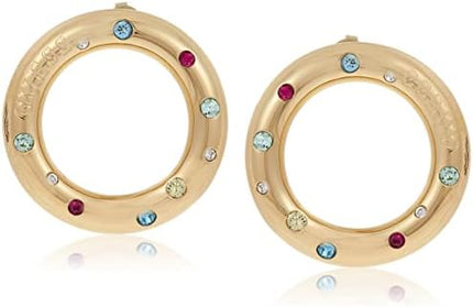 Guess Gold Stainless Steel Stud Earrings-Ube70047