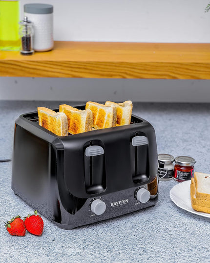 Krypton 4-Slice Slot Bread Toaster, 1400W