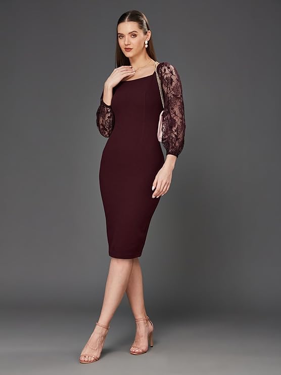 Miss Olive Slim Fit Knee-Long Dress, M