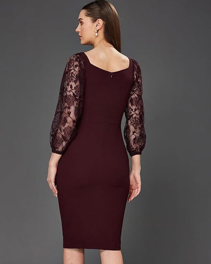 Miss Olive Slim Fit Knee-Long Dress, M