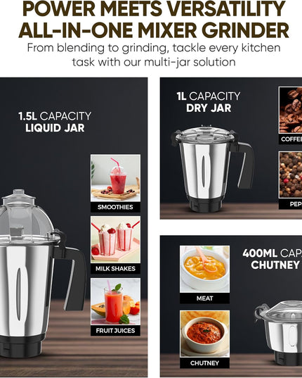 Nikai 3-in-1 Blender – 900W