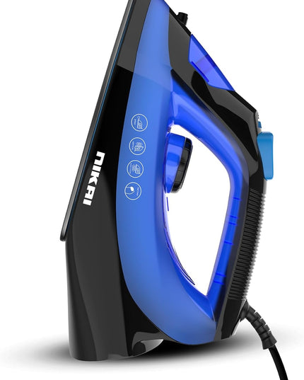 Nikai Steam Iron with Non-Stick Soleplate, 1600W
