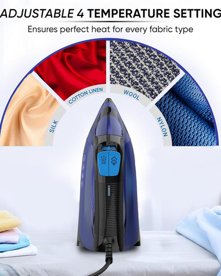 Nikai Steam Iron with Non-Stick Soleplate, 1600W