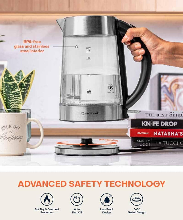 Nutricook Glass Kettle, 2200W