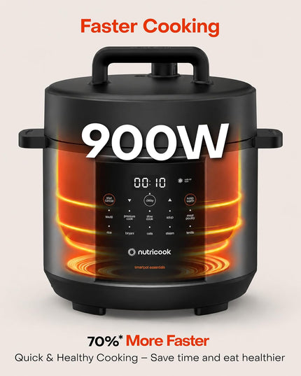 Nutricook Smart Pot Electric Pressure Cooker, 900W