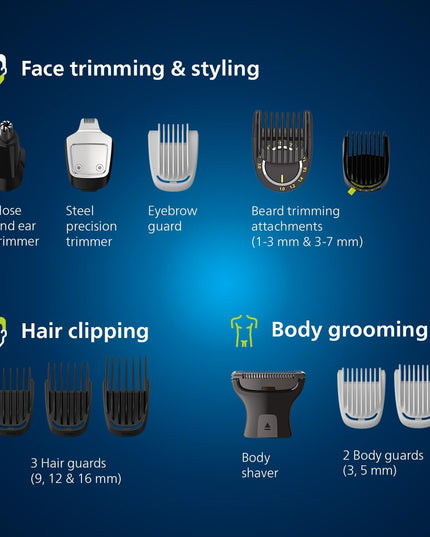 PHILIPS MG7920 15 Multigroom, Series 7000, 13-In-1, All-in-One Trimmer