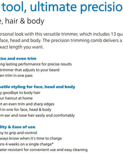 PHILIPS MG7920 15 Multigroom, Series 7000, 13-In-1, All-in-One Trimmer