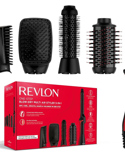 Revlon One Step Blow-Dry Multi Air Styler 5 in 1 Dryer 4 Heat Settings