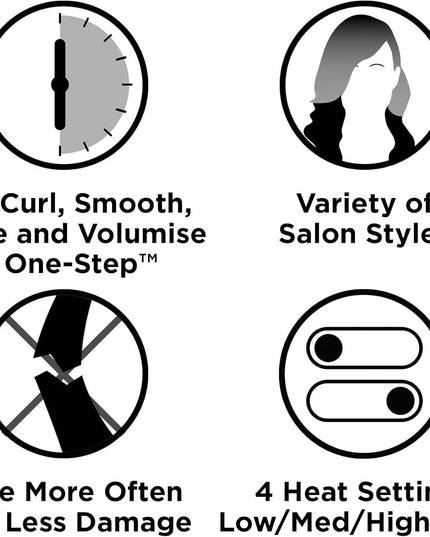 Revlon One Step Blow-Dry Multi Air Styler 5 in 1 Dryer 4 Heat Settings