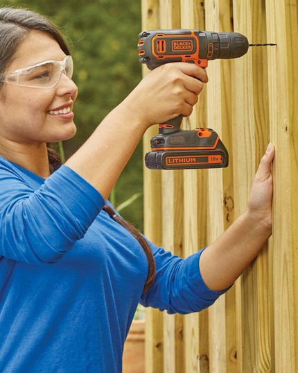 Black+Decker 18V Lithium-ion Drill Driver