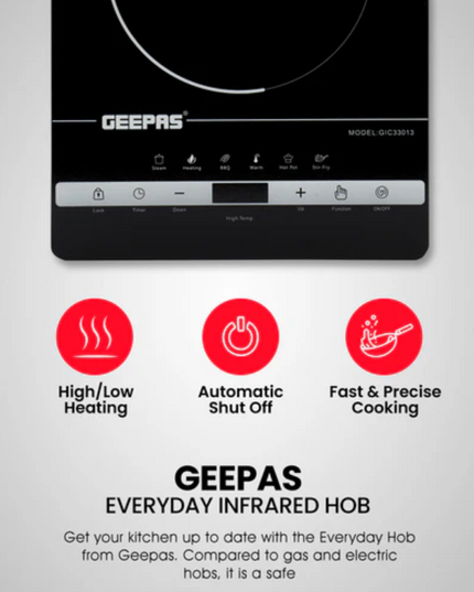 Geepas Digital Infrared Cooker, 2000W