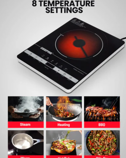 Geepas Digital Infrared Cooker, 2000W