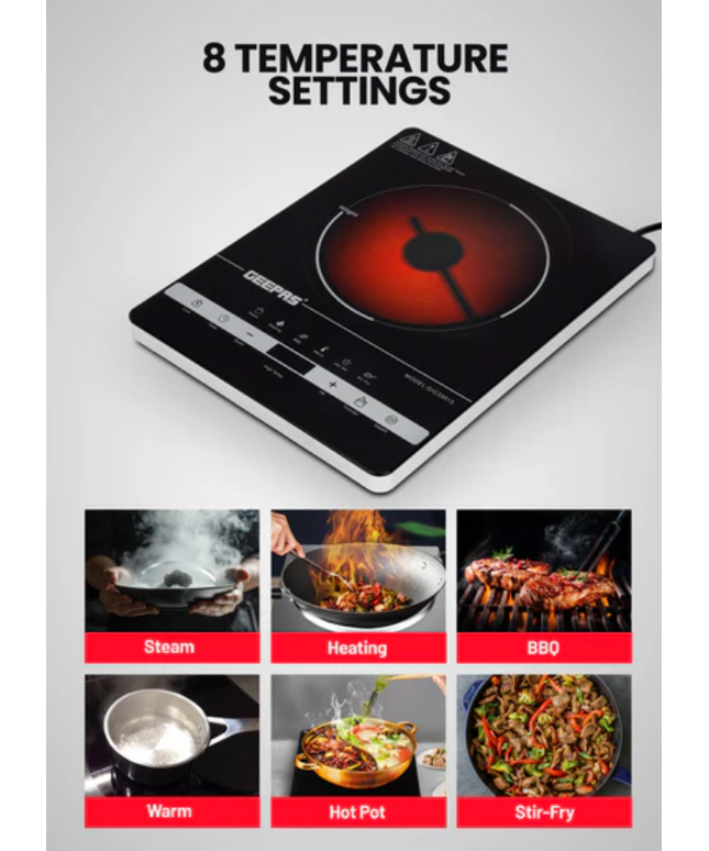Geepas Digital Infrared Cooker, 2000W