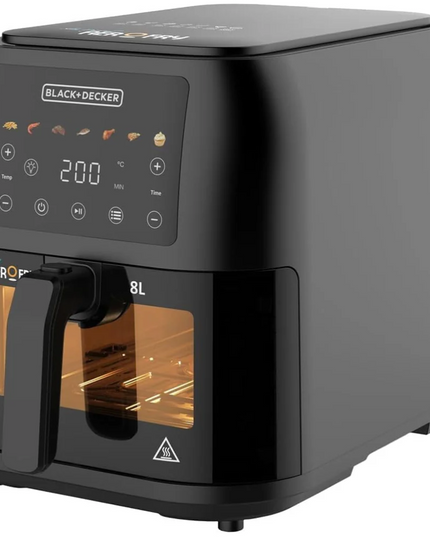 Black + Decker Aerofry 8L AirFryer 7-in-1 , 1700W